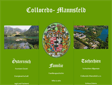 Tablet Screenshot of colloredo-mannsfeld.com